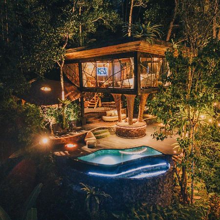 הוילה Selat Hideout Eco Bamboo House Bali מראה חיצוני תמונה
