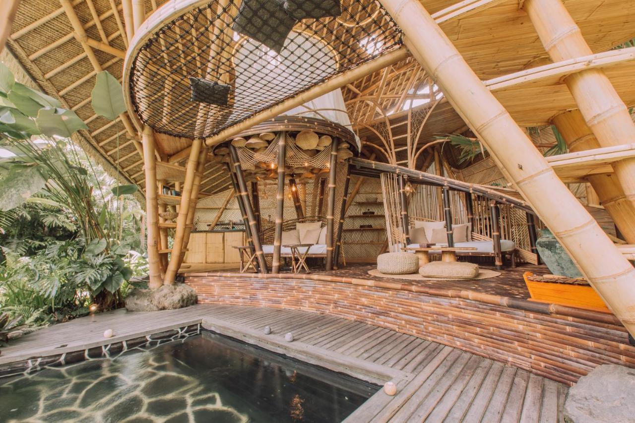 הוילה Selat Hideout Eco Bamboo House Bali מראה חיצוני תמונה