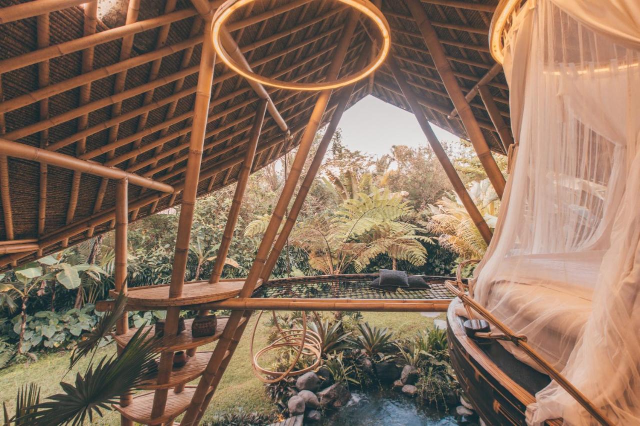 הוילה Selat Hideout Eco Bamboo House Bali מראה חיצוני תמונה