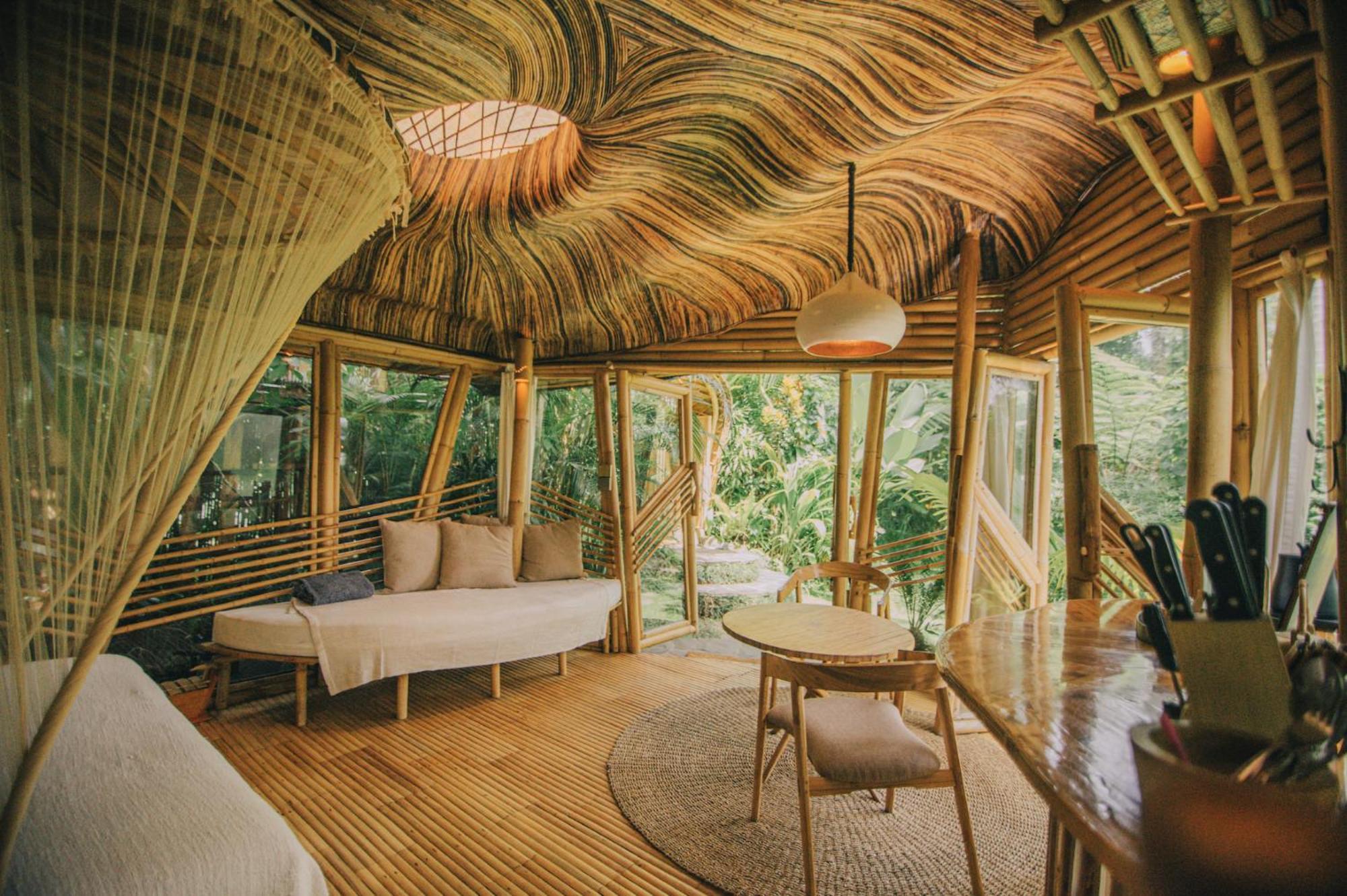 הוילה Selat Hideout Eco Bamboo House Bali מראה חיצוני תמונה