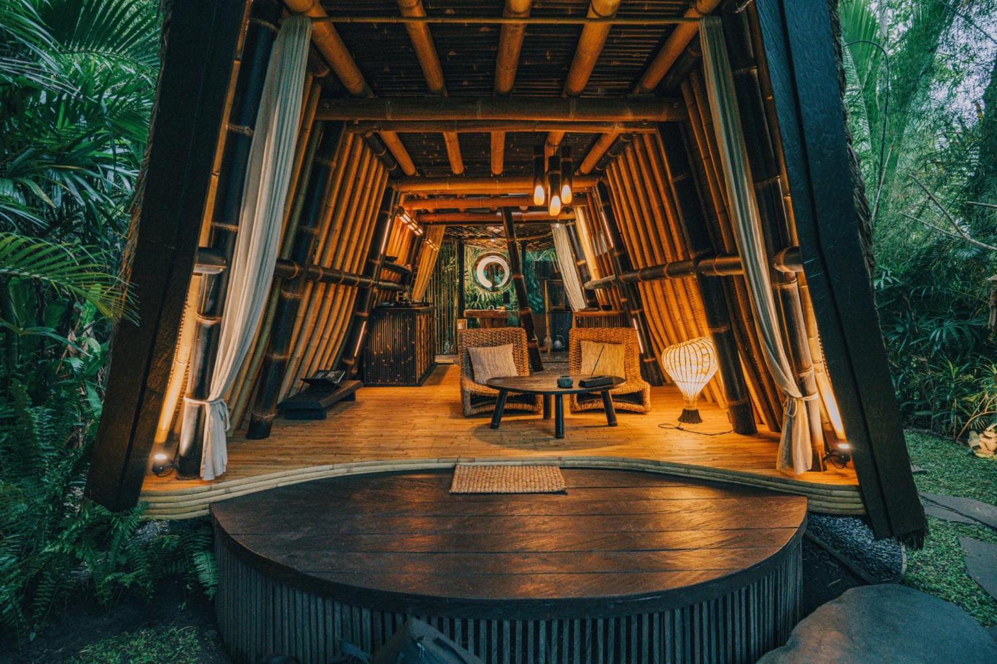 הוילה Selat Hideout Eco Bamboo House Bali מראה חיצוני תמונה