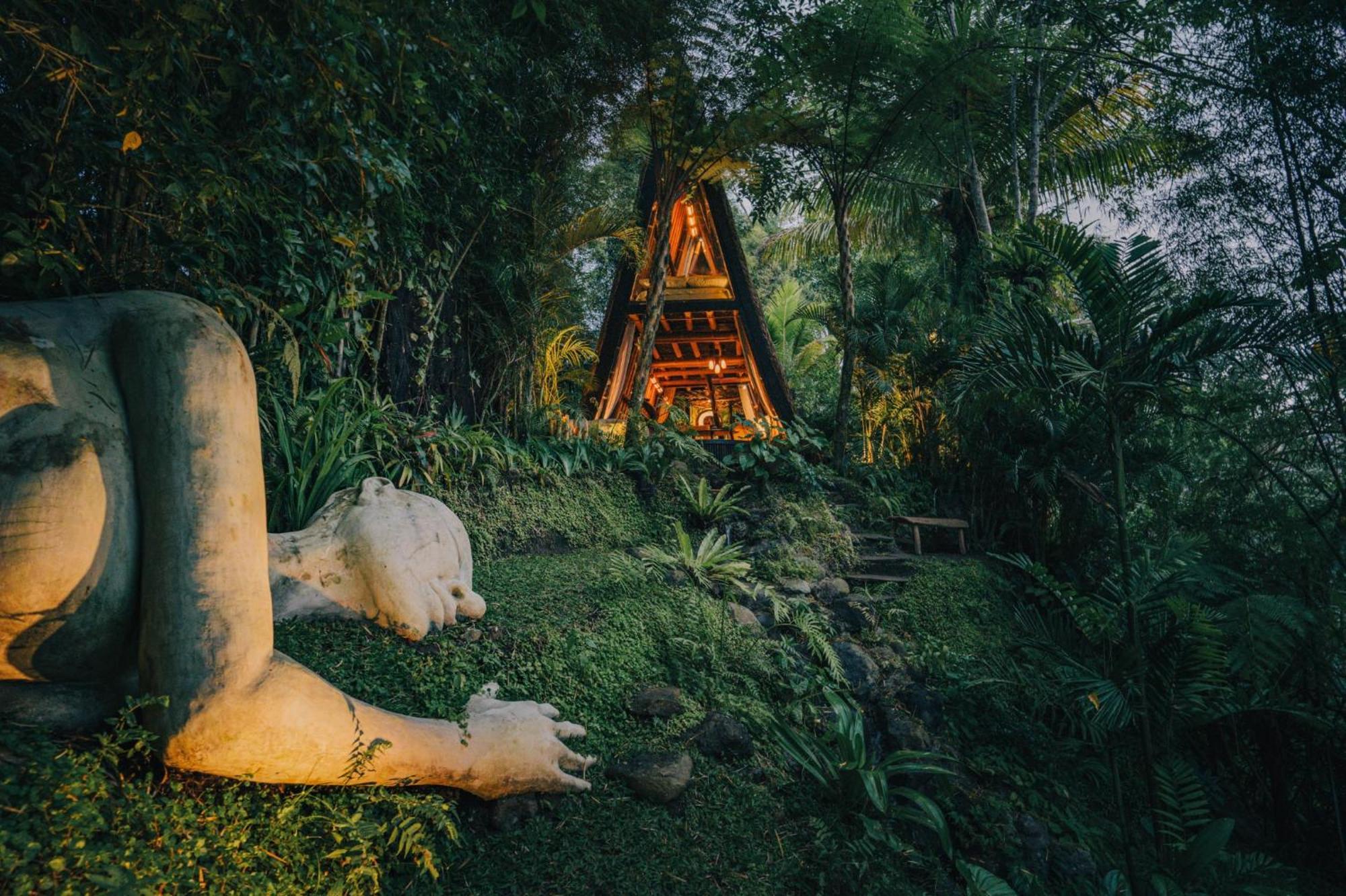 הוילה Selat Hideout Eco Bamboo House Bali מראה חיצוני תמונה