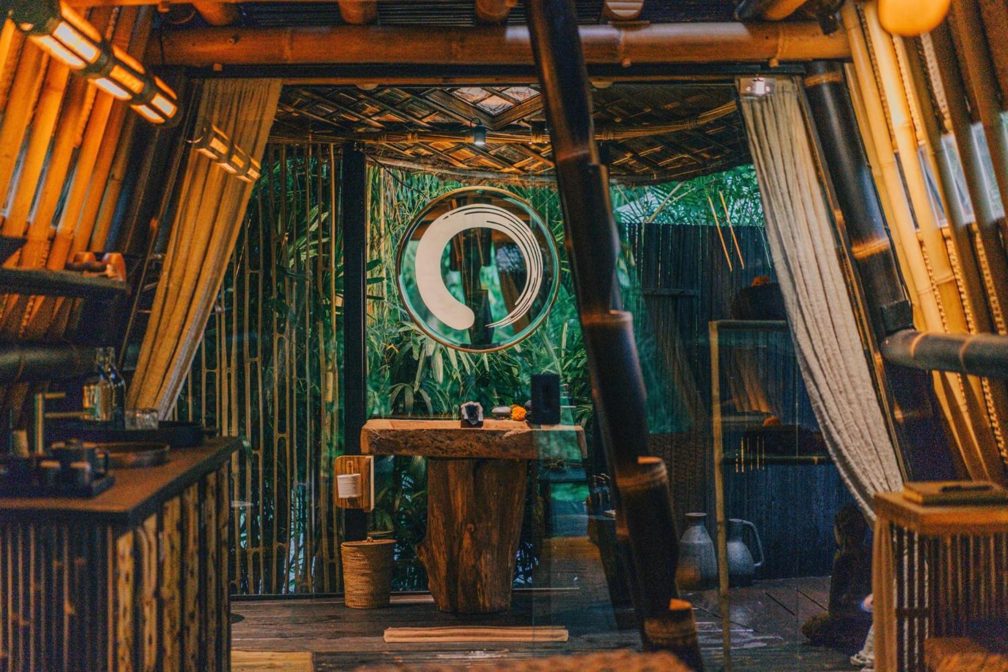 הוילה Selat Hideout Eco Bamboo House Bali מראה חיצוני תמונה