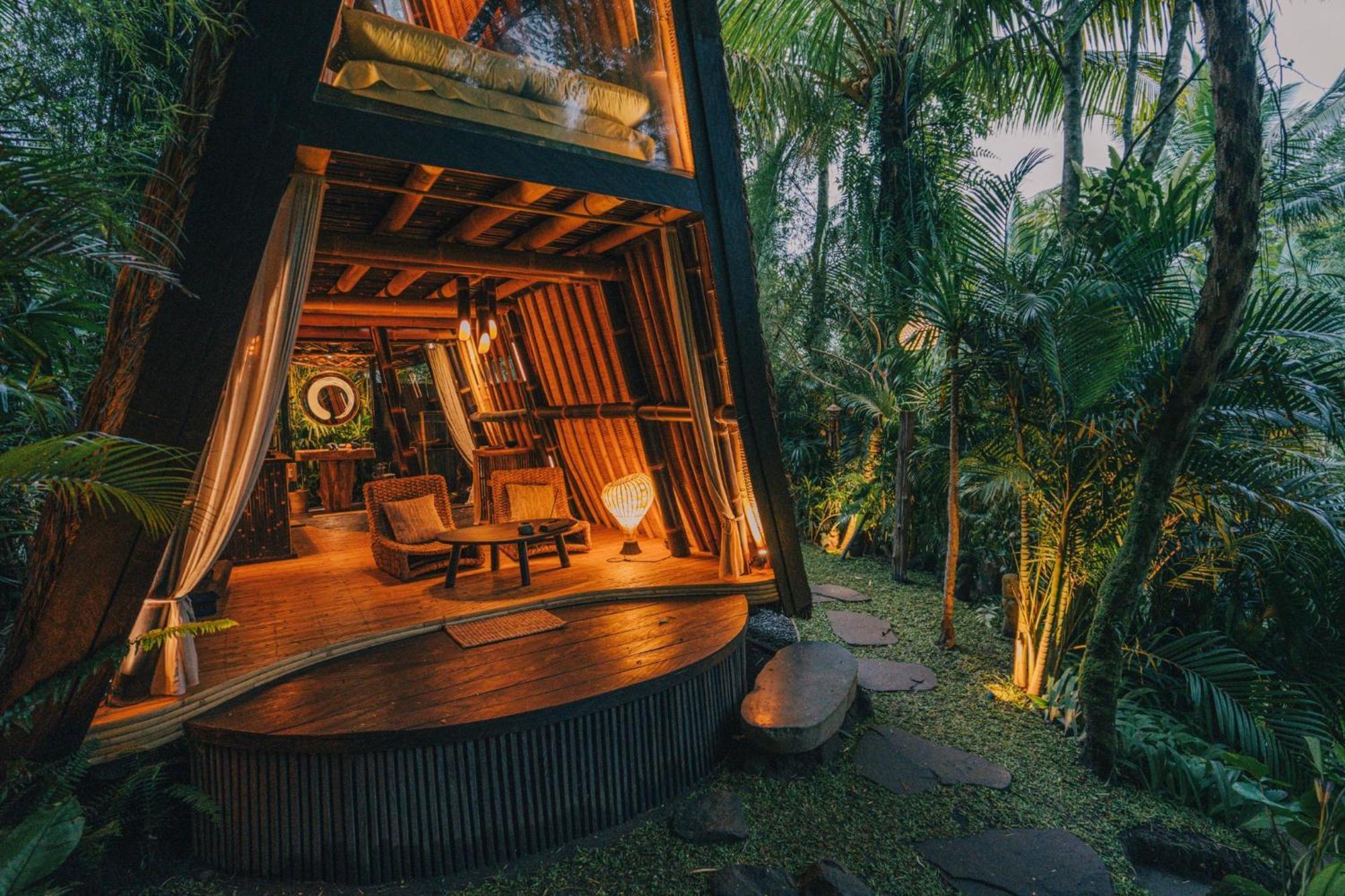הוילה Selat Hideout Eco Bamboo House Bali חדר תמונה