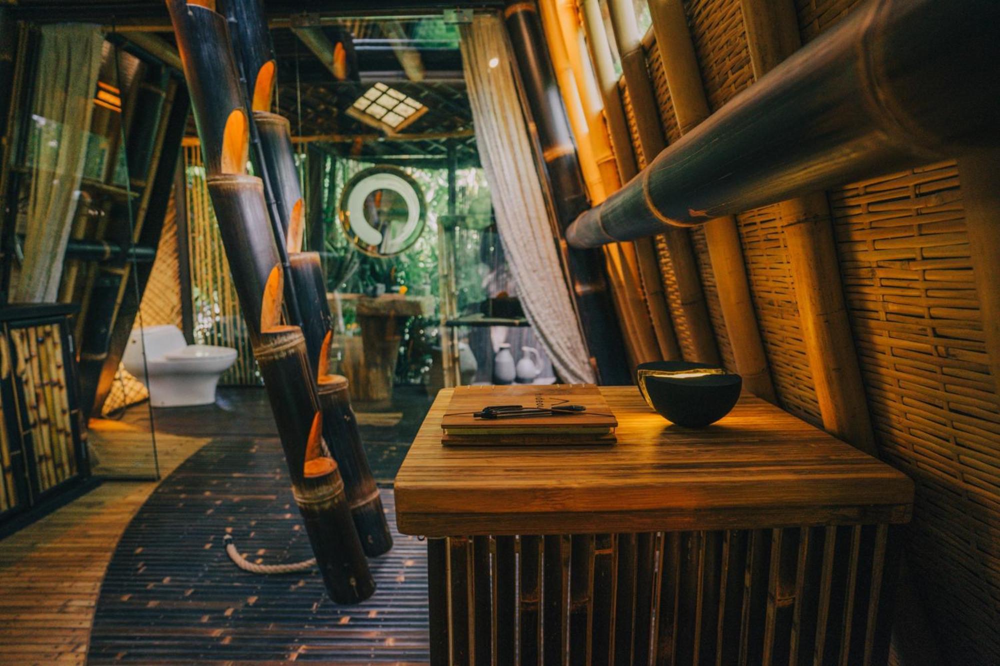 הוילה Selat Hideout Eco Bamboo House Bali חדר תמונה