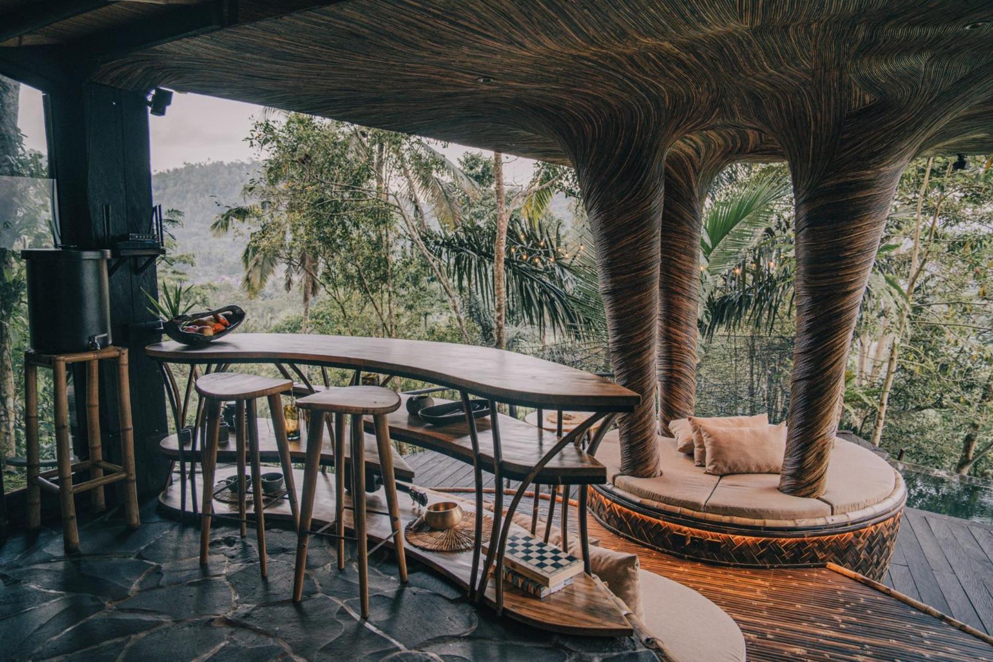 הוילה Selat Hideout Eco Bamboo House Bali מראה חיצוני תמונה