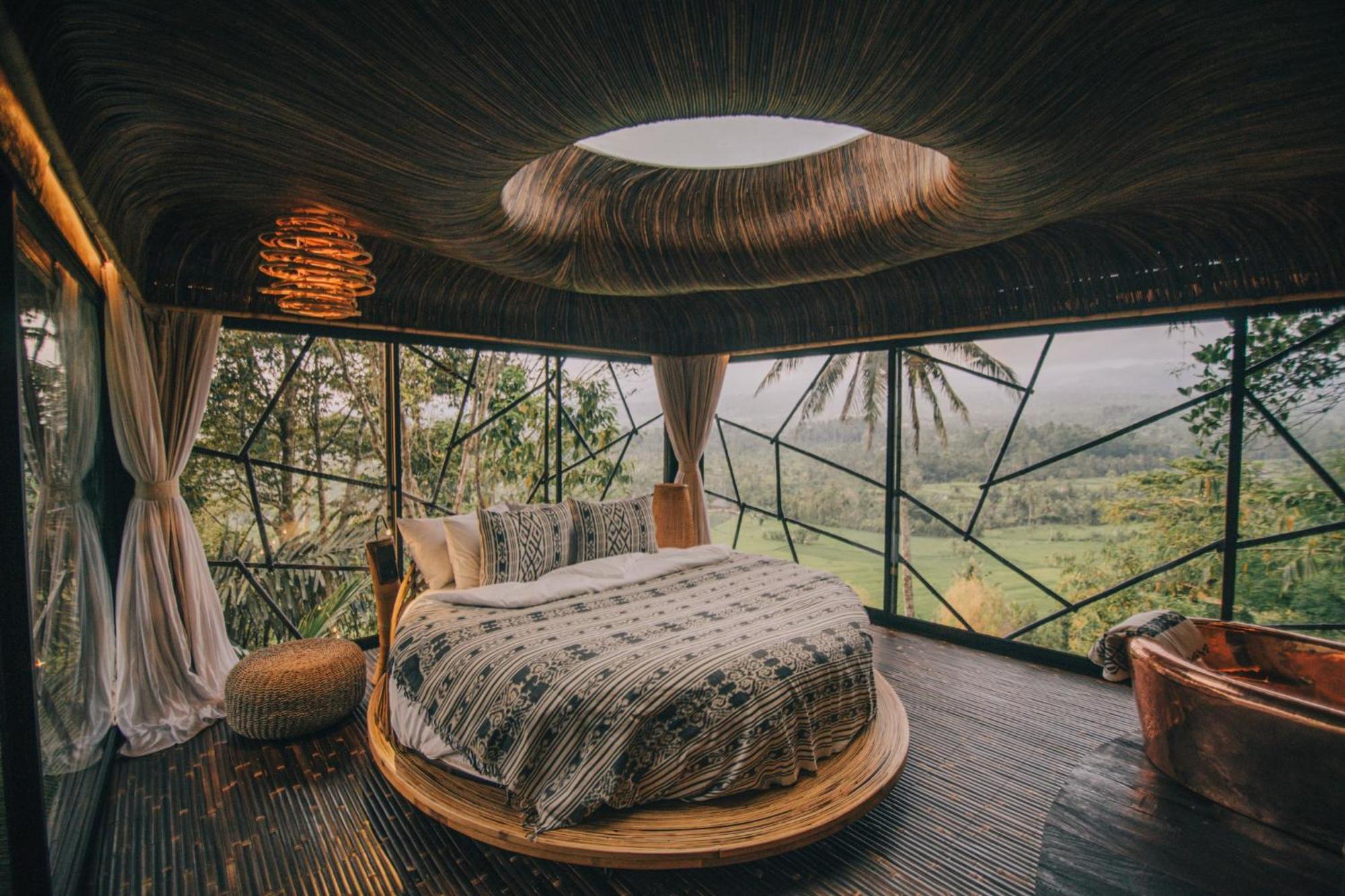 הוילה Selat Hideout Eco Bamboo House Bali מראה חיצוני תמונה
