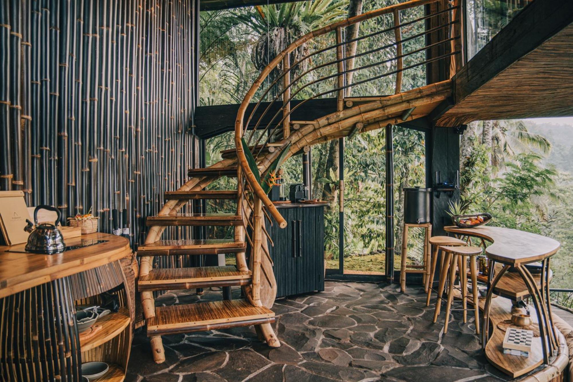 הוילה Selat Hideout Eco Bamboo House Bali מראה חיצוני תמונה