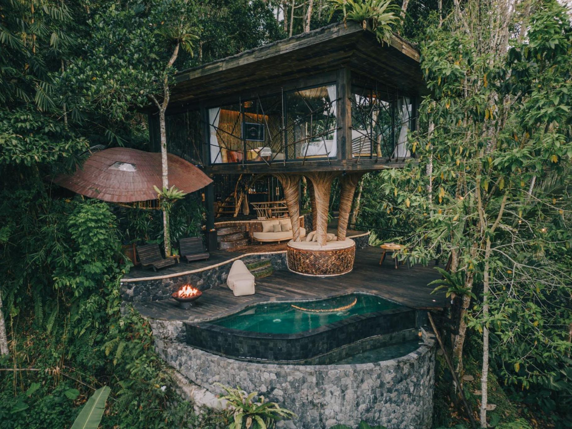 הוילה Selat Hideout Eco Bamboo House Bali חדר תמונה