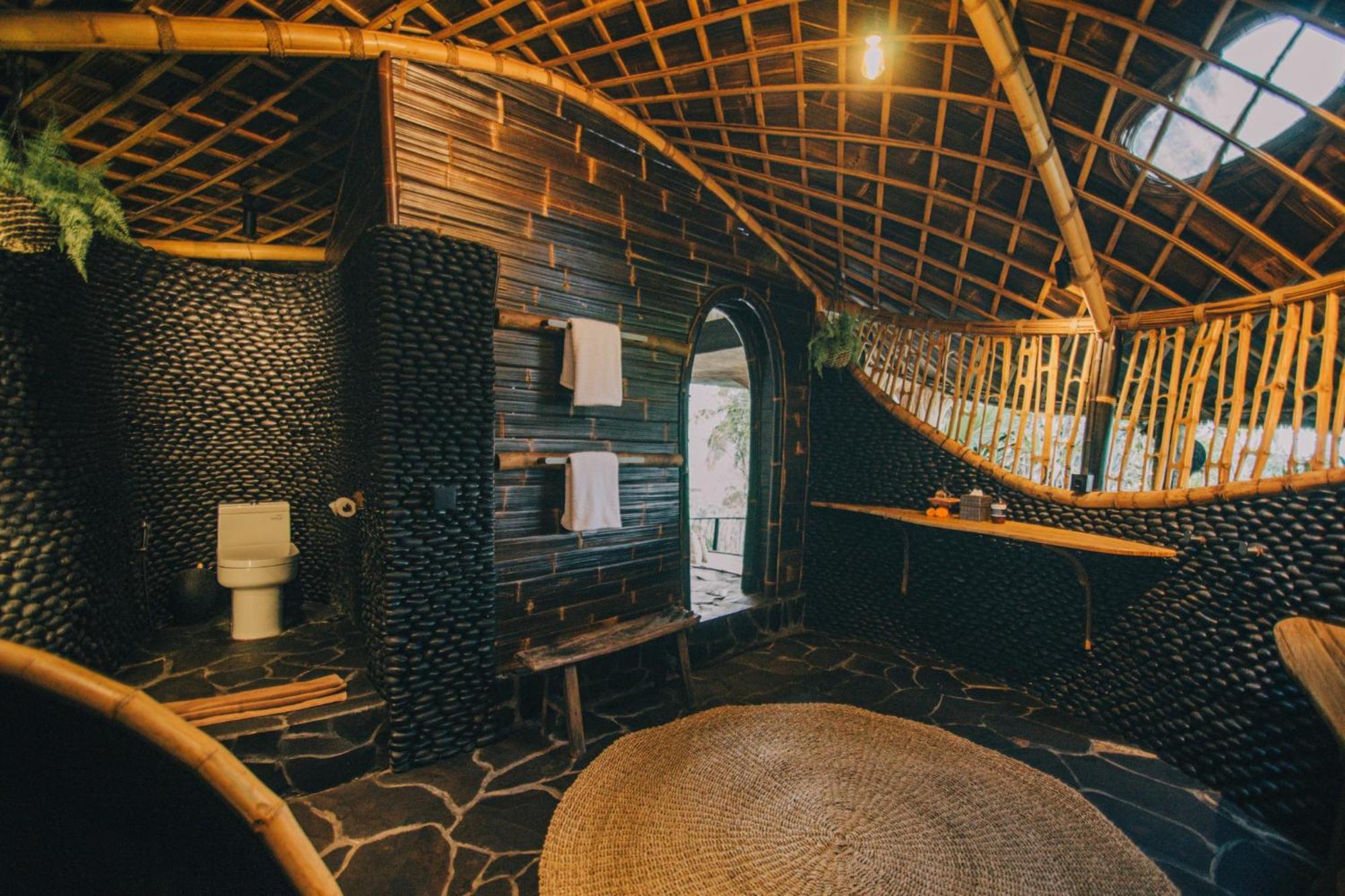 הוילה Selat Hideout Eco Bamboo House Bali מראה חיצוני תמונה