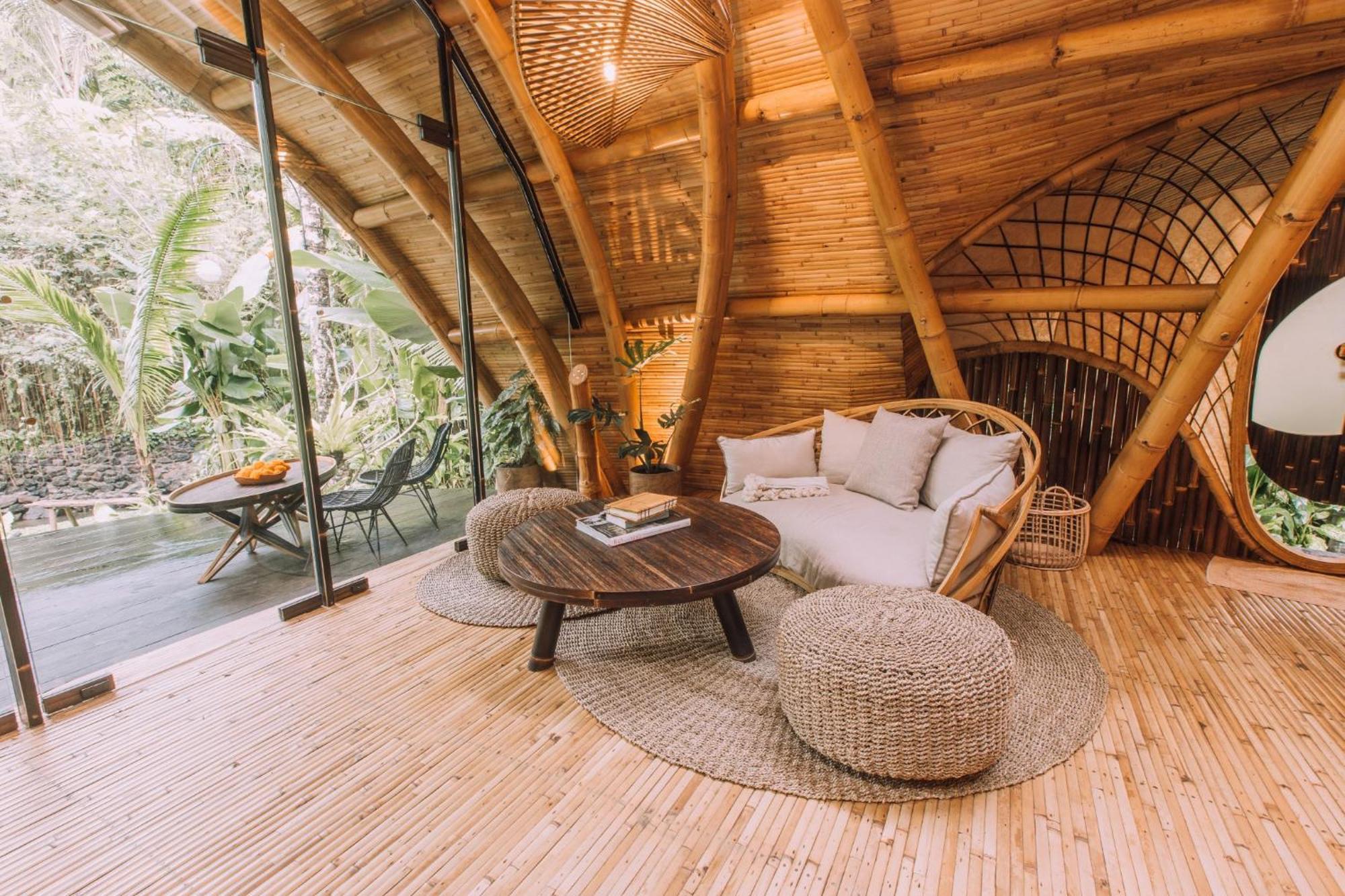 הוילה Selat Hideout Eco Bamboo House Bali חדר תמונה