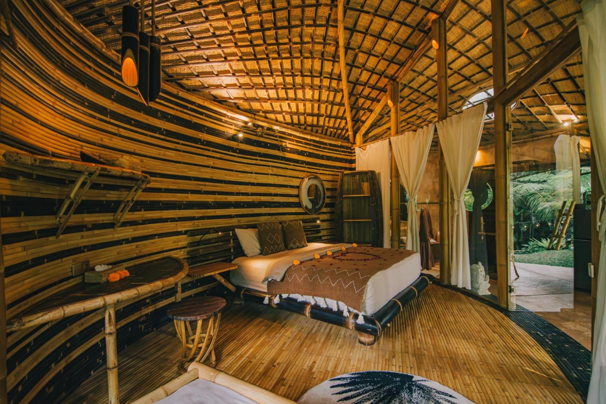 הוילה Selat Hideout Eco Bamboo House Bali חדר תמונה