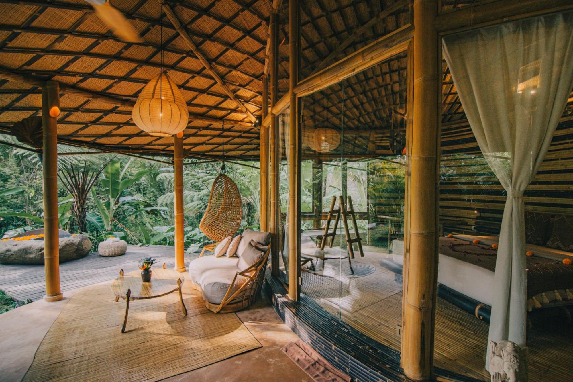 הוילה Selat Hideout Eco Bamboo House Bali חדר תמונה
