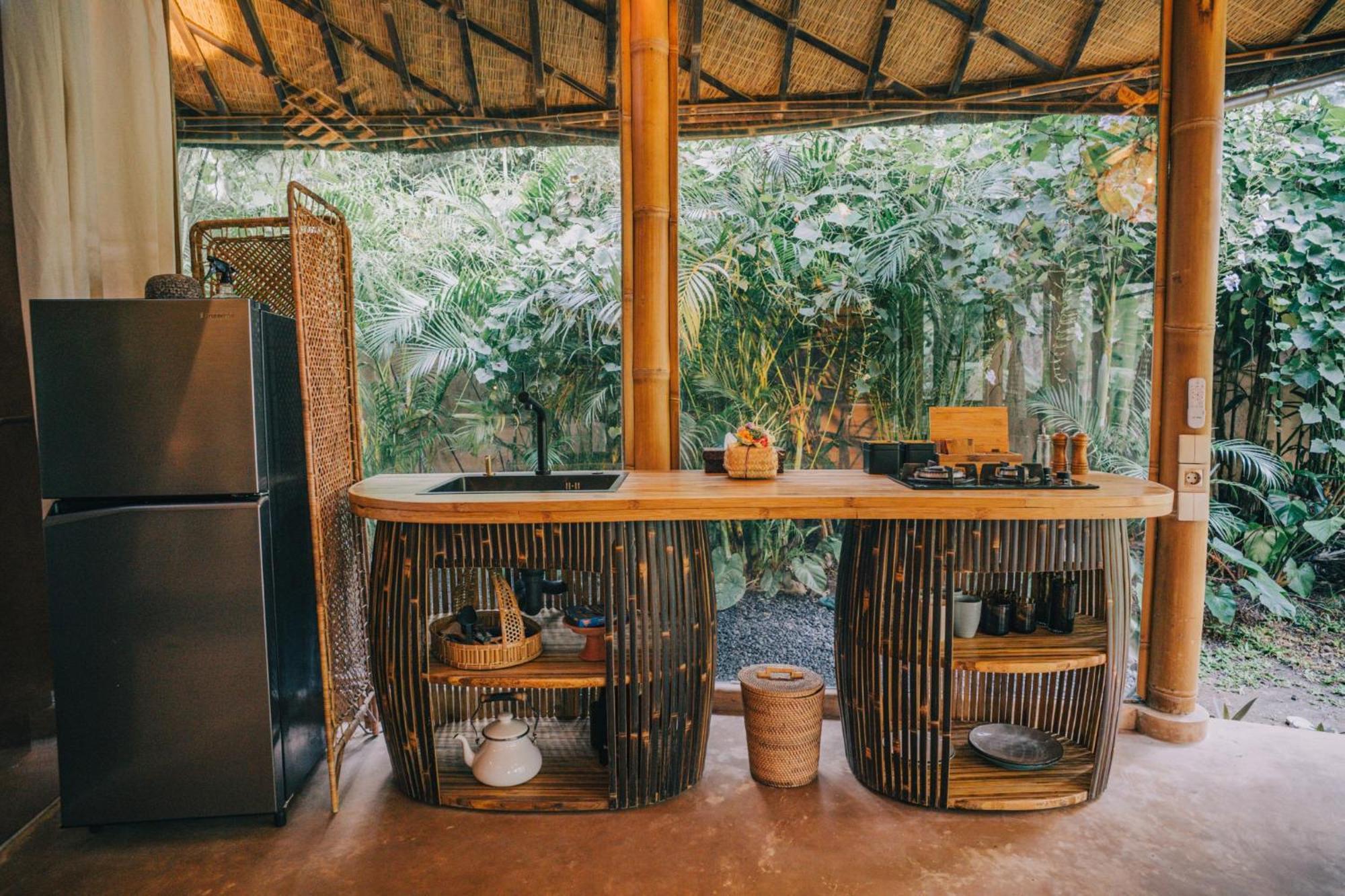 הוילה Selat Hideout Eco Bamboo House Bali חדר תמונה